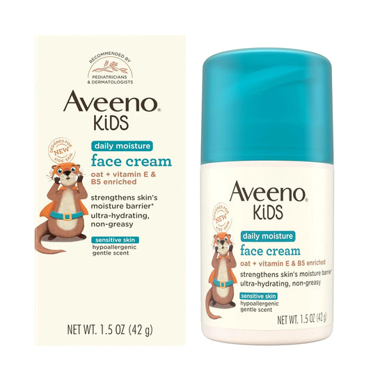 Aveeno Kids Daily Moisture Face Cream, 1.5 Ounce (Pack of 12)