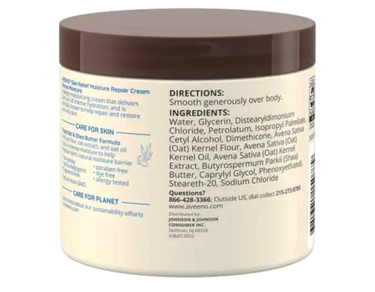 Aveeno Skin Relief Intense Moisture Repair Cream, 4 Pack (11 oz)
