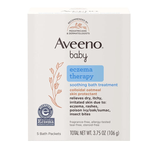 Aveeno Soothing Baby Bath Treatment, Single Use Packets - 5 ea
