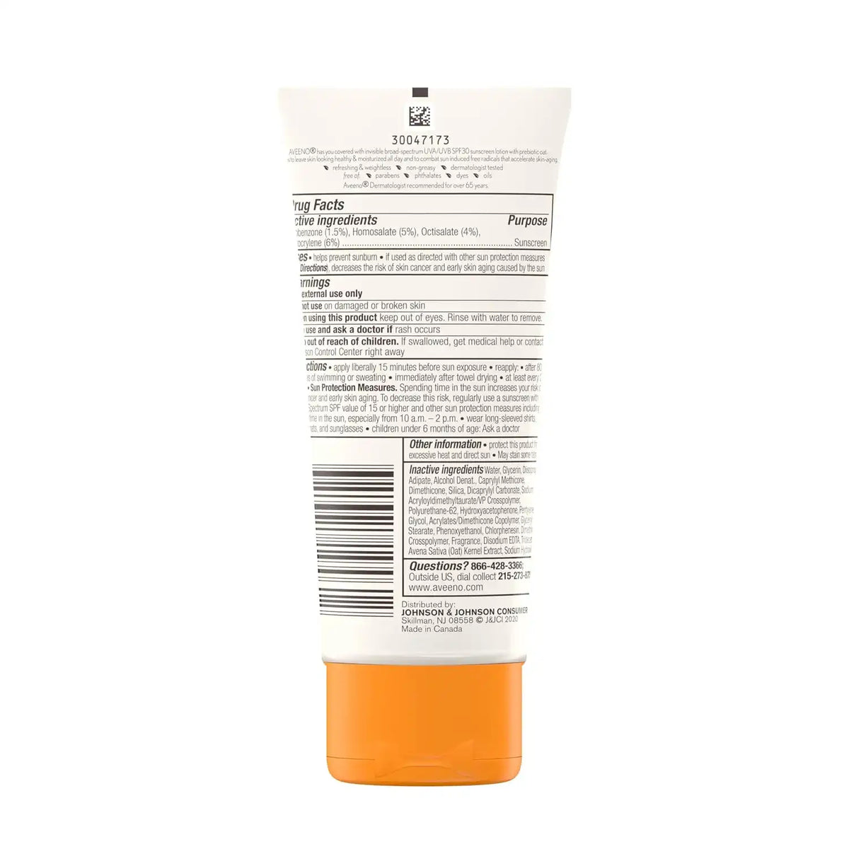 Aveeno Protect + Hydrate SPF 30 Sunscreen Lotion, 3 Fl Oz (Pack of 12)