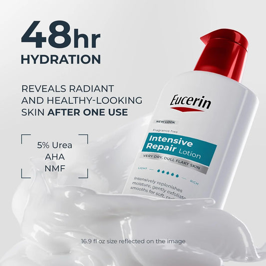 Eucerin Intensive Repair Body Lotion with Urea, AHA and NMF, 16.9 FL OZ