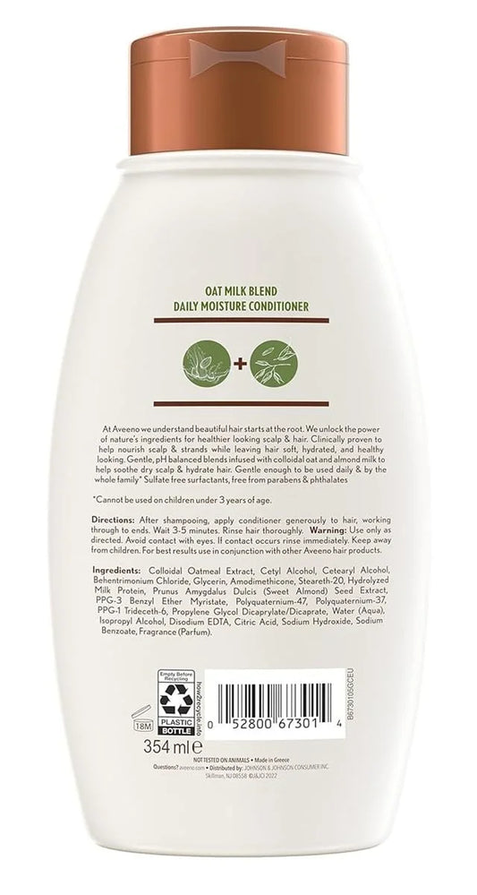 Aveeno Conditioner Oat Milk Blend 12 Ounce (Moisture) (Pack of 6)