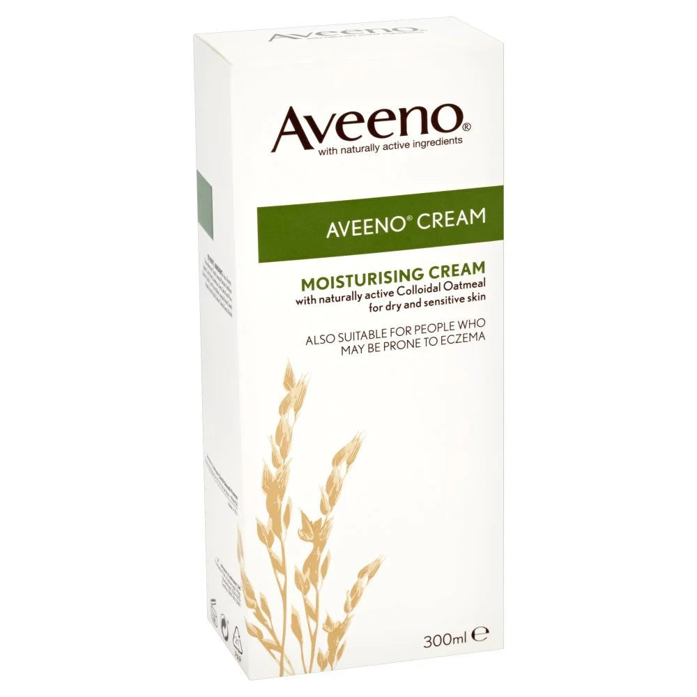 Aveeno Moisturising Cream for Dry and Sensitive Skin (1x 300ml)