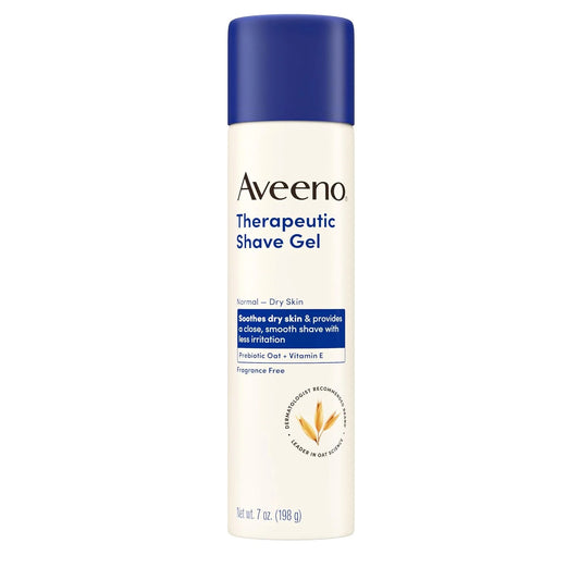 Aveeno Therapeutic Shave Gel for Women & Men, Fragrance-Free, 7 oz