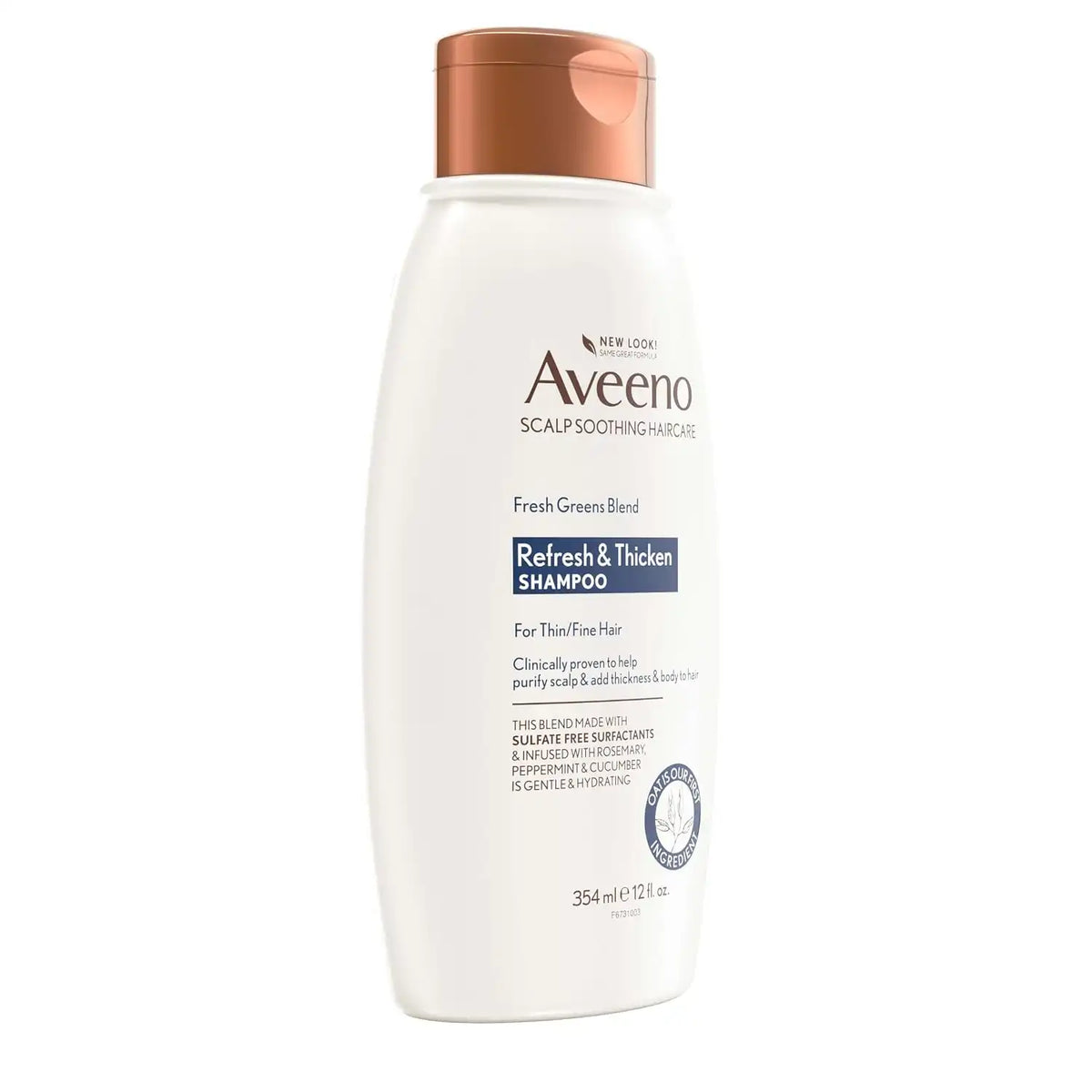 Aveeno Fresh Greens Blend Natural Volumizing Shampoo, 12 fl oz