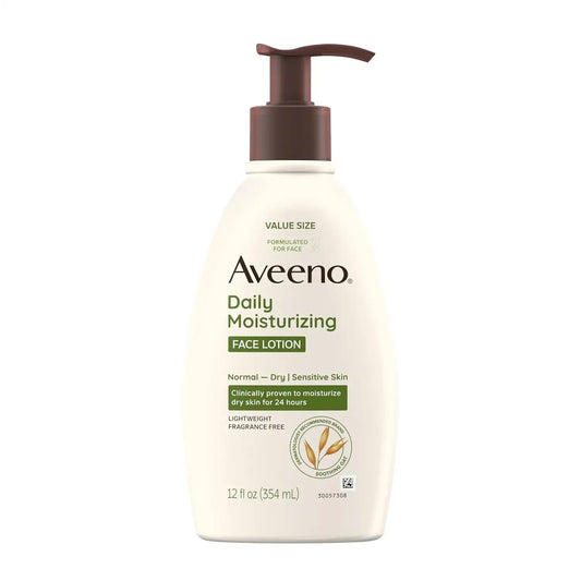 Aveeno Daily Moisturizing Face Lotion, Fragrance Free, 12 fl. oz