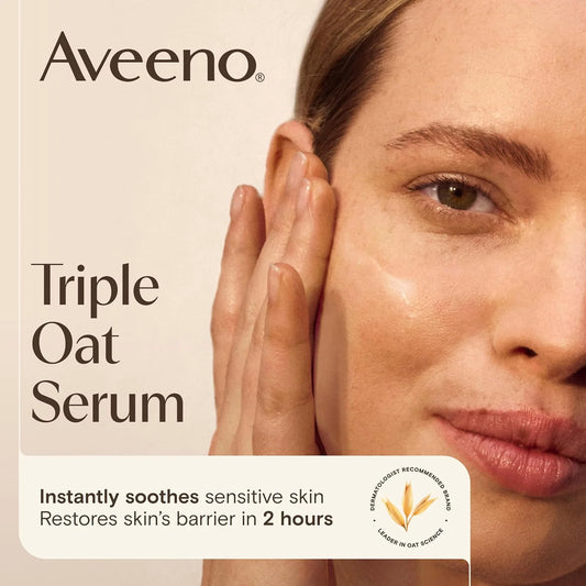 Aveeno Skin-Care Bundle for Sensitive Skin, Fragrance Free, 2 Items