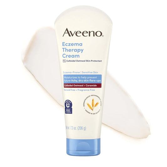 Aveeno Eczema Therapy Daily Moisturizing Body Cream, Fragrance-Free, 7.3 oz