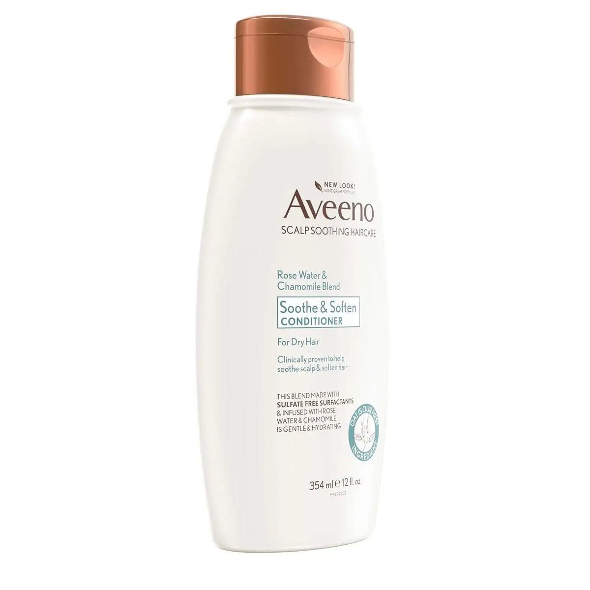 Aveeno Rose Water & Chamomile Conditioner for Dry Hair, Hydrating, 12 fl oz