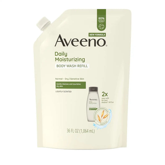 Aveeno Daily Moisturizing Body Wash Refill Pouch, 36 fl. oz