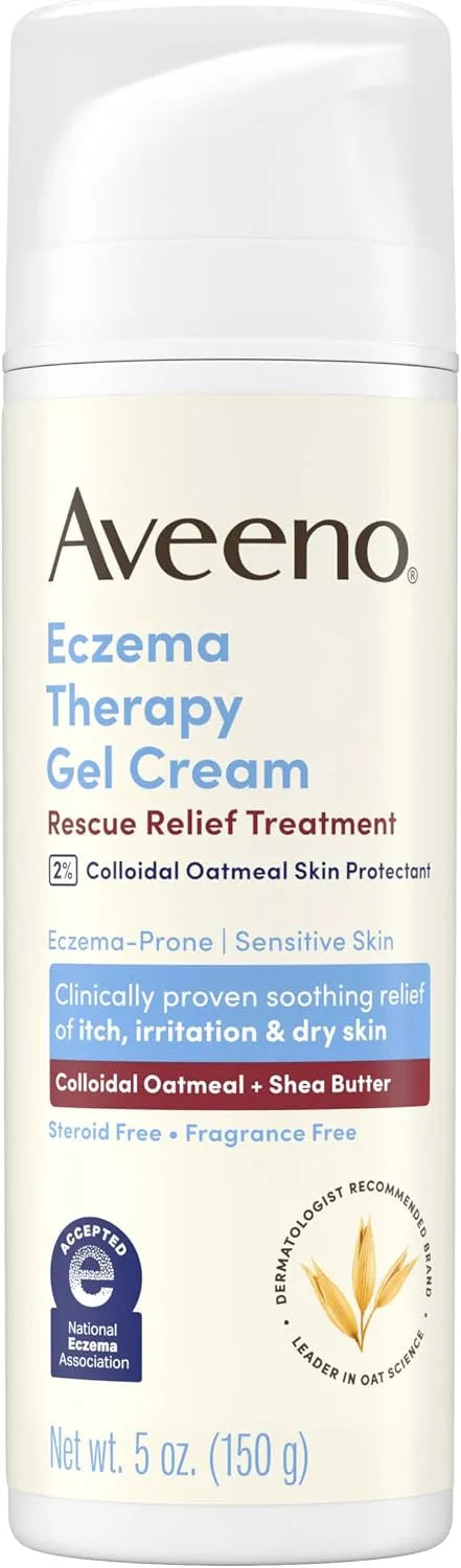 Aveeno Eczema Therapy Rescue Relief Treatment Gel Cream, 5.0 oz