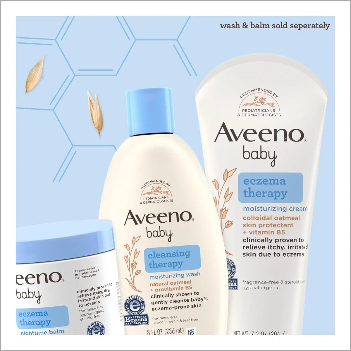 Aveeno Baby Eczema Therapy Moisturizing Cream, 5 fl oz