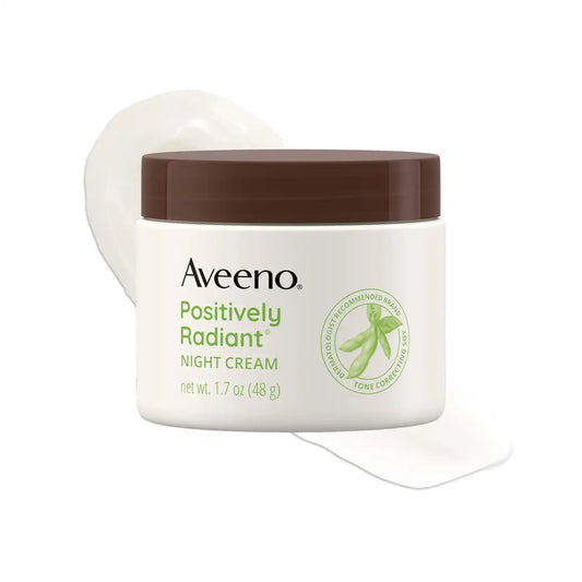 Aveeno Positively Radiant Night Cream Moisturizer, 1.7 oz