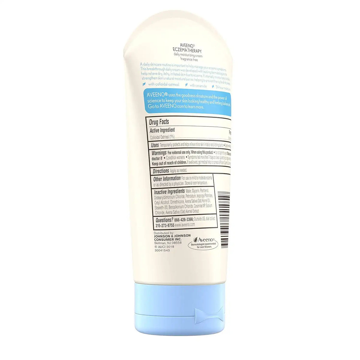 Aveeno Eczema Therapy Daily Moisturizing Cream, 5 Oz (Pack of 12)