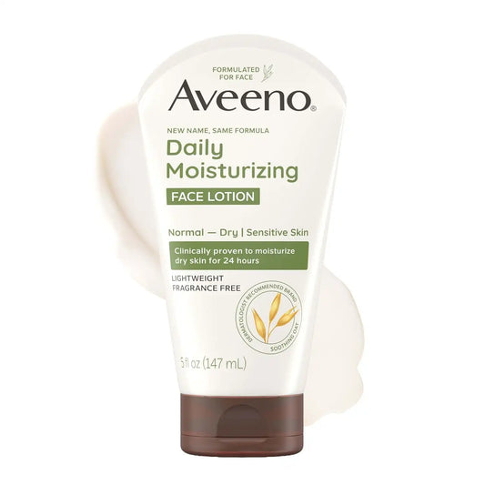 Aveeno Daily Moisturizing Face Lotion, Fragrance-Free, 5 oz