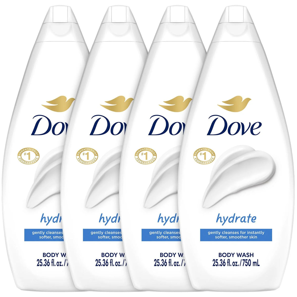 Dove Body Wash, Sensitive Skin Pump,34 Fl Oz (Pack of 2)