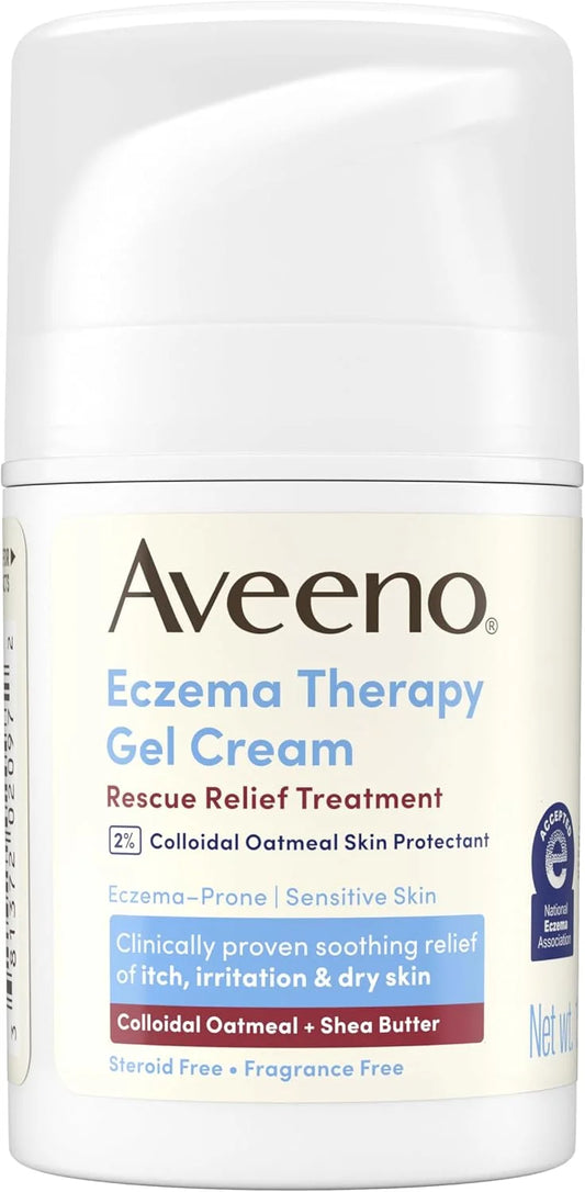Aveeno Eczema Therapy Rescue Relief Treatment Gel Cream, 1.5 oz, 1.5 Fl Oz (Pack of 12)