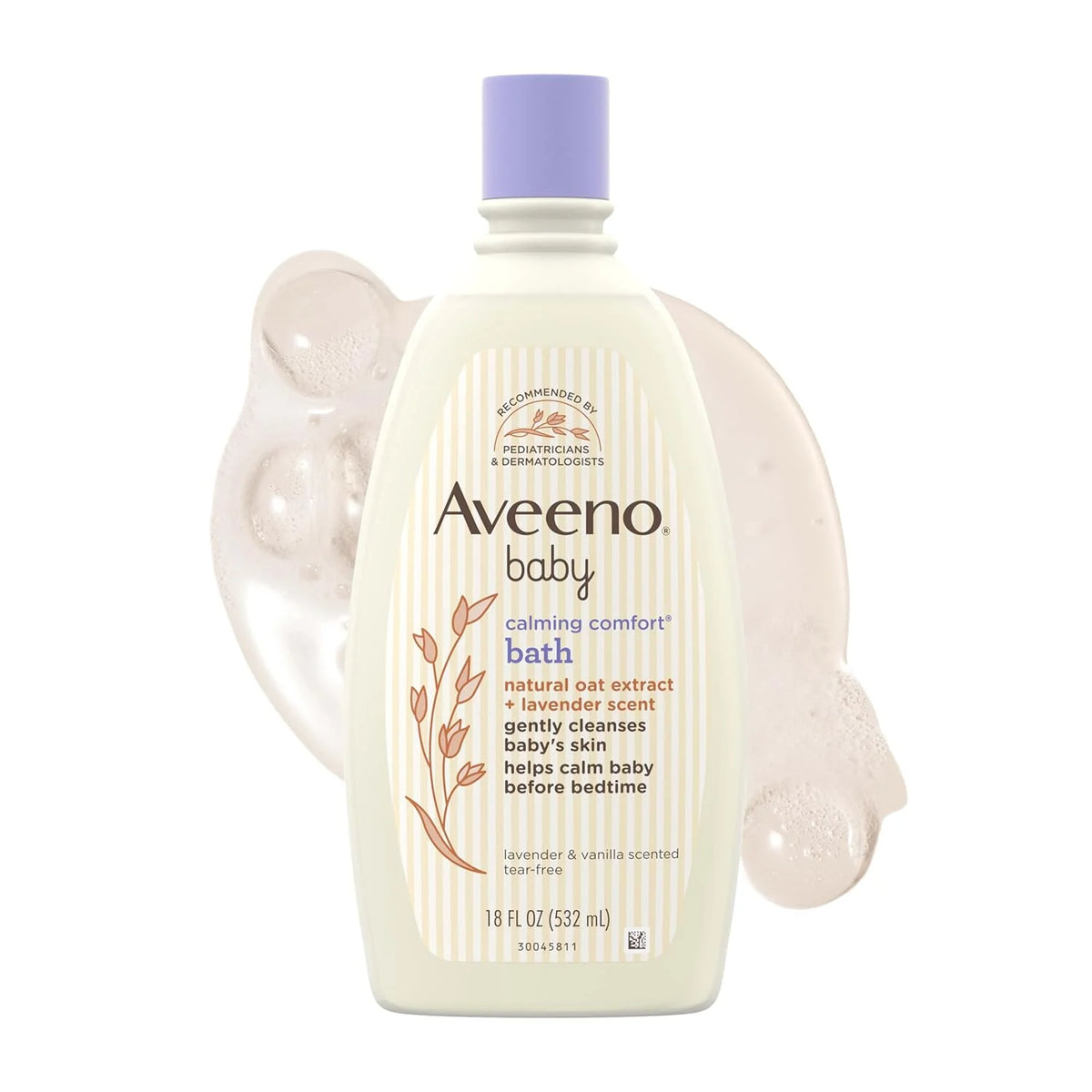 Aveeno Baby Calming Comfort Bath & Body Wash, Lavender & Vanilla, 8 fl oz