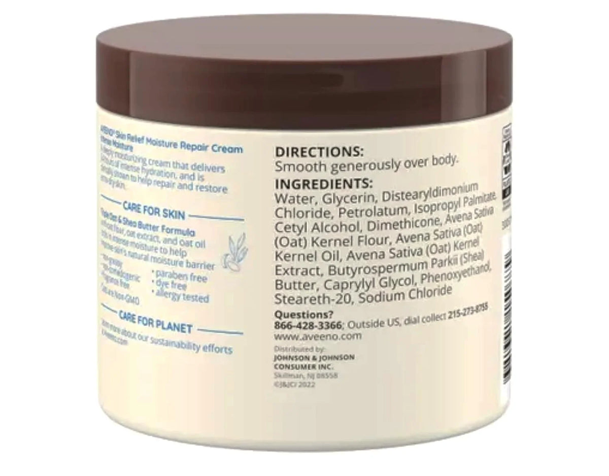 Aveeno Skin Relief Intense Moisture Repair Cream, 11 oz (Pack of 3)