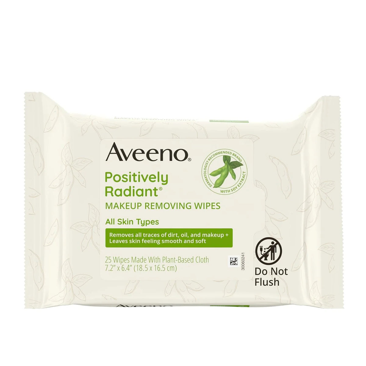 Aveeno Positively Radiant Makeup Remover Wipes, Twin Pack, 2 x 25 Ct