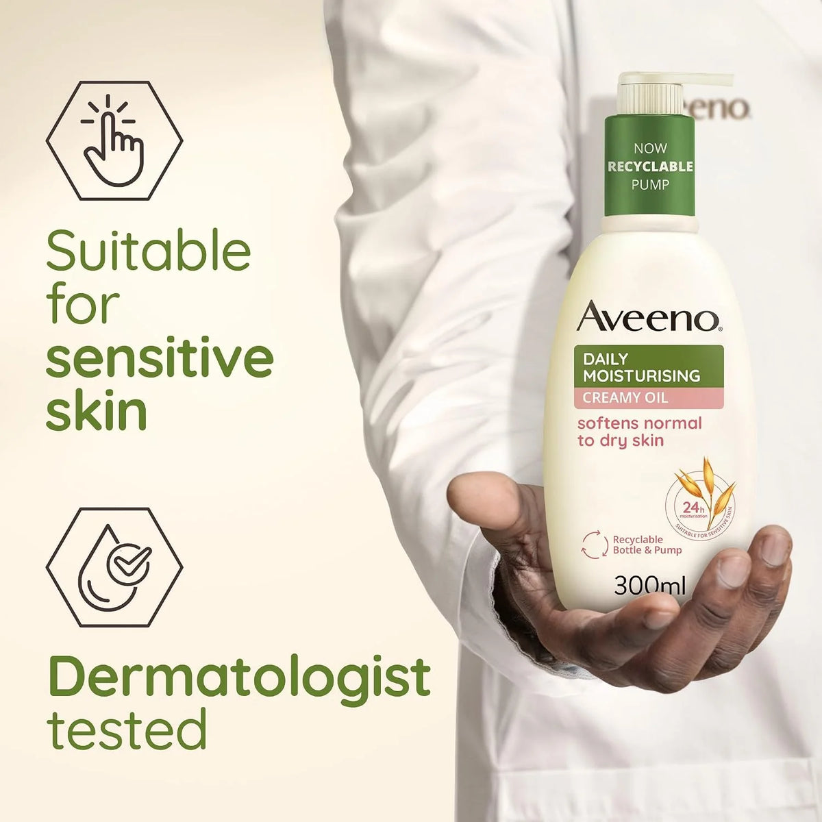 Aveeno Creamy Moist Oil 300ml
