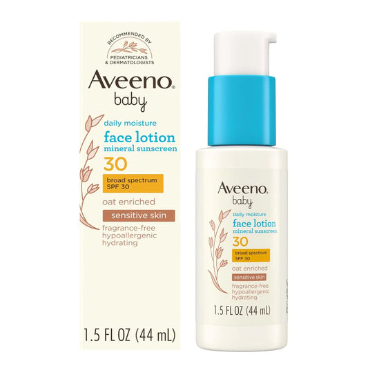 Aveeno Baby Daily Moisture Face Lotion SPF 30, 1.5 fl. oz