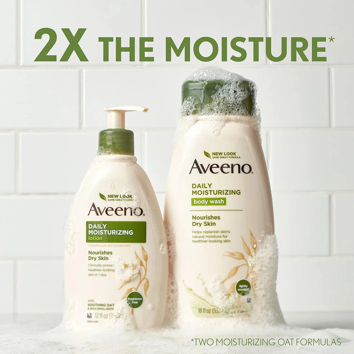 Aveeno Daily Moisturizing Body Lotion, Fragrance-Free, 2.5 fl. oz, 3 Pack