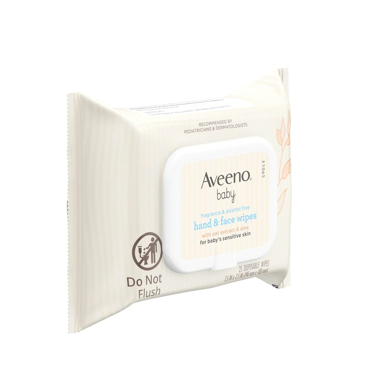 Aveeno Baby Hand & Face Wipes, Oat Extract & Aloe, Fragrance Free, 25 ct