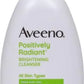 Aveeno Positively Radiant Brightening Facial Cleanser with Moisture Rich Soy Extract, Helps Even Skin Tone & Texture While Gently Lifting Away Dirt, Oil & Makeup, Sulfate-Free, 11 fl. oz (Pack of 2)
