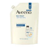 Aveeno Skin Relief Body Wash Refill, Fragrance-Free, 36 fl. oz