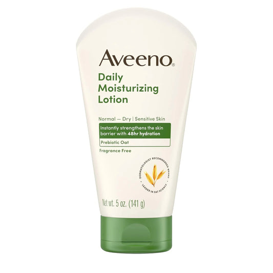Aveeno Daily Moisturizing Body Lotion, Fragrance-Free, 5 oz