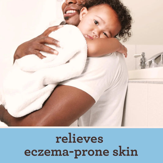 Aveeno Baby Eczema Therapy Bundle, 4 Items: Nighttime Balm, 1 oz + Moisturizing Cream, 5 oz + Soothing Bath Treatment, 5 ct + Moisturizing Baby Body Wash, 8 oz