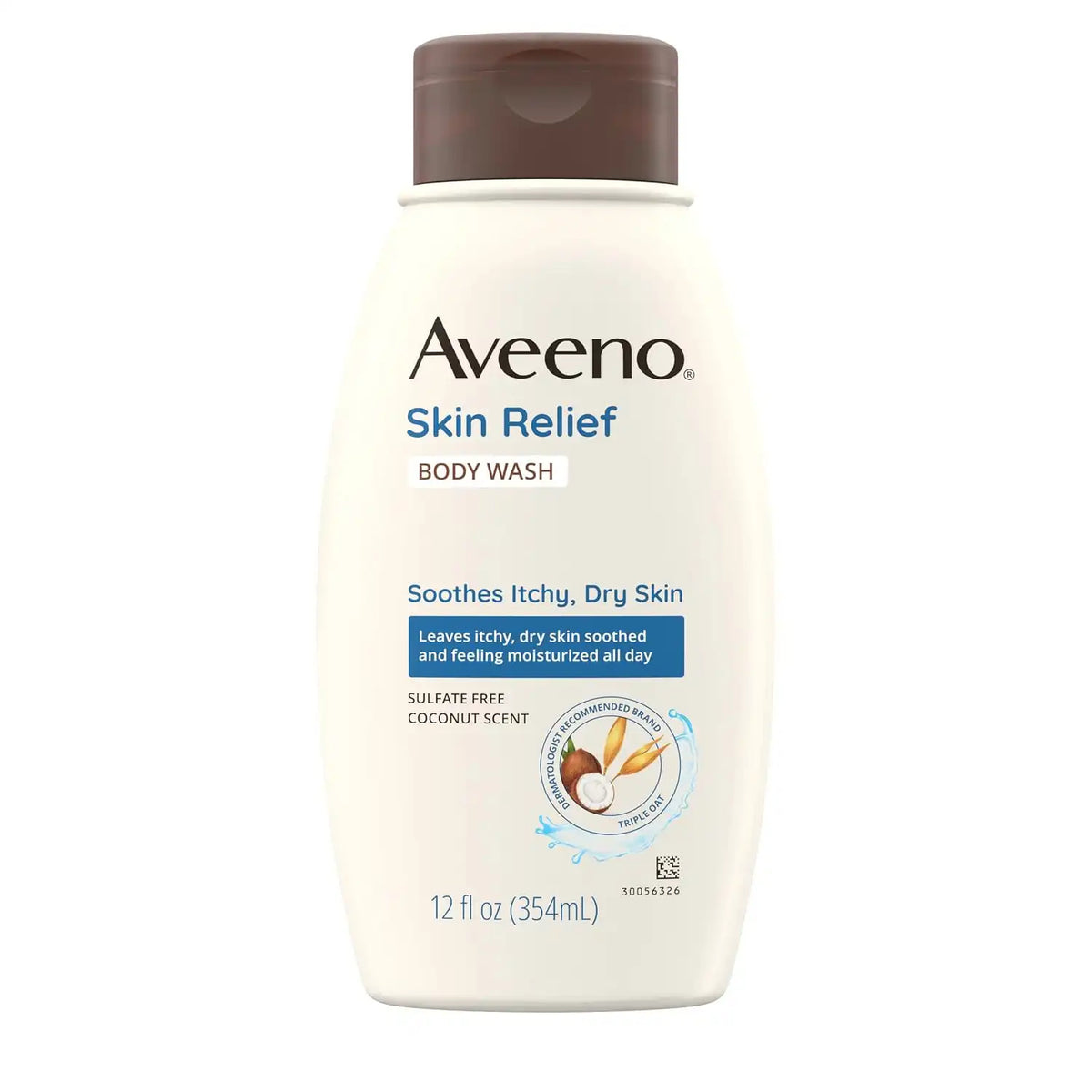 Aveeno Skin Relief Body Wash, Coconut Scent, 12 fl. oz