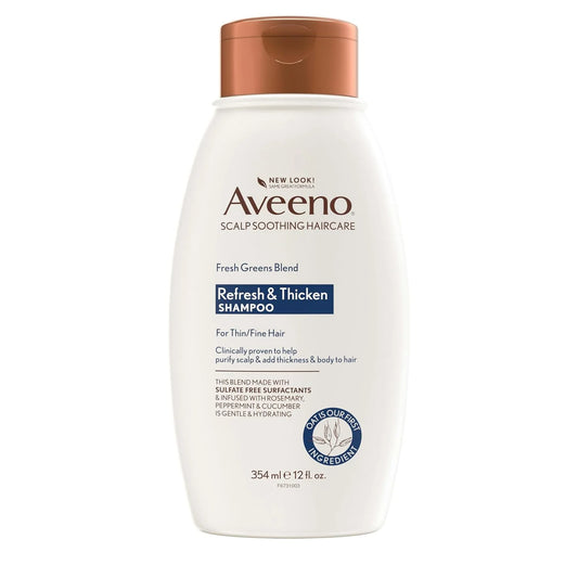 Aveeno Fresh Greens Blend Natural Volumizing Shampoo, 12 fl oz