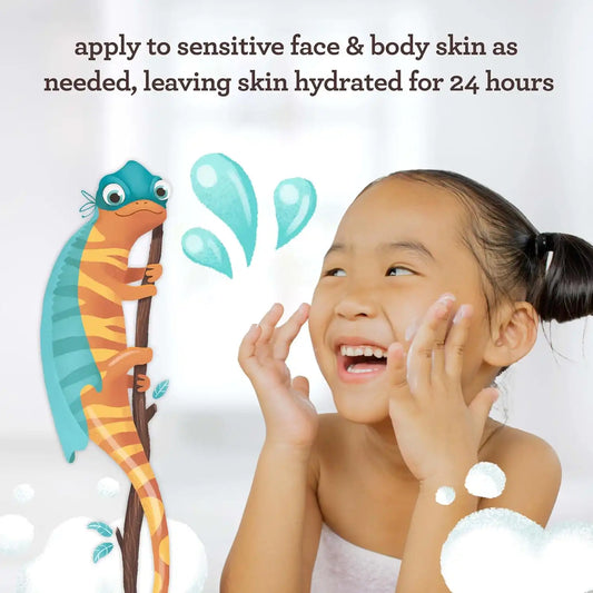 Aveeno Kids Sensitive Skin Face & Body Gel Cream, Hypoallergenic, 8 oz