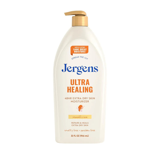 Jergens Ultra Healing Body Lotion, Moisturizer for Dry Skin, 32 fl oz