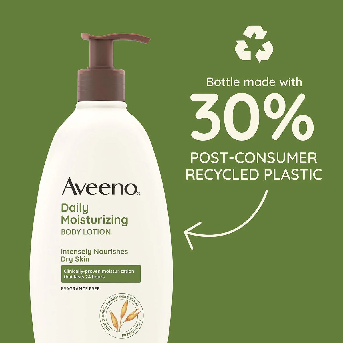 Aveeno Daily Moisturizing Body Lotion, Fragrance-Free, 2.5 fl. oz, 3 Pack