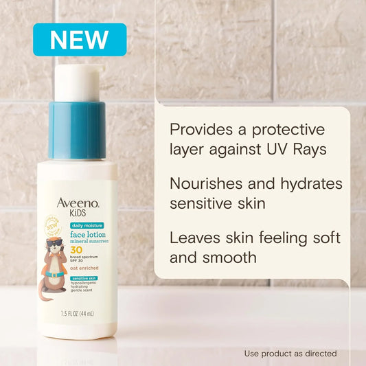 Aveeno Kids Daily Moisture Face Lotion with SPF 30, 1.5 fl. oz