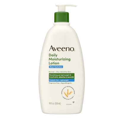 Aveeno Sheer Hydration Body Lotion, Fragrance-Free, 18 fl. oz