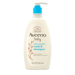 Aveeno Baby Daily Moisture Wash & Shampoo, Tear-Free, 18 fl. oz