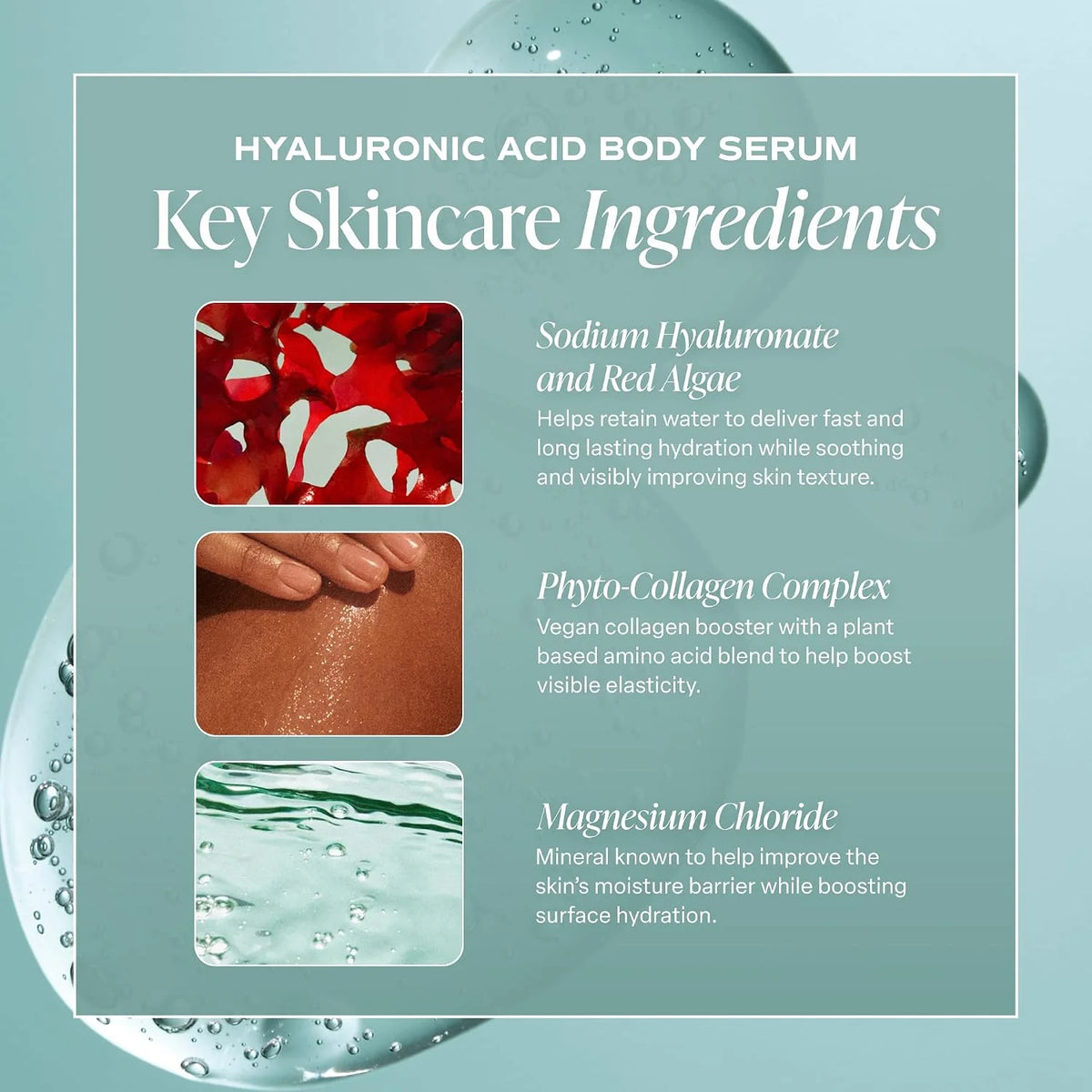 Saltair Hyaluronic Acid Body Serum | Fragrance-Free HA Hydrator | 13 oz