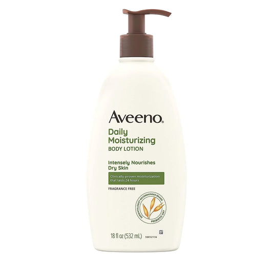 Aveeno Daily Moisturizing Lotion 18 oz (Pack of 4)