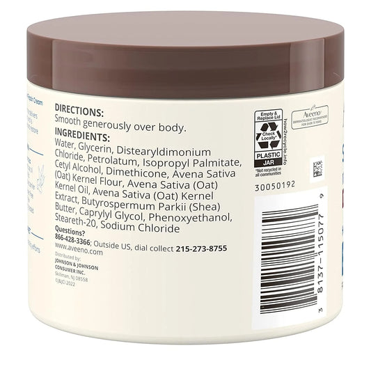 AVEENO Active Naturals Skin Relief Moisture Repair Cream, Intense Moisture 11 oz (Pack of 3)