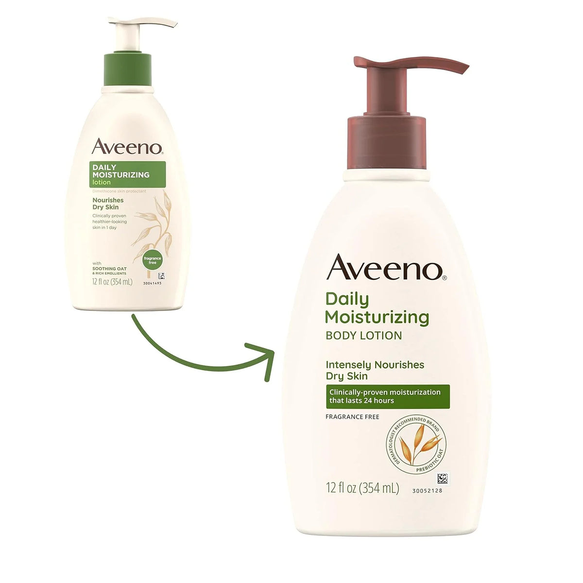 Aveeno Daily Moisturizing Body Lotion, Fragrance-Free, 2.5 fl. oz, 3 Pack
