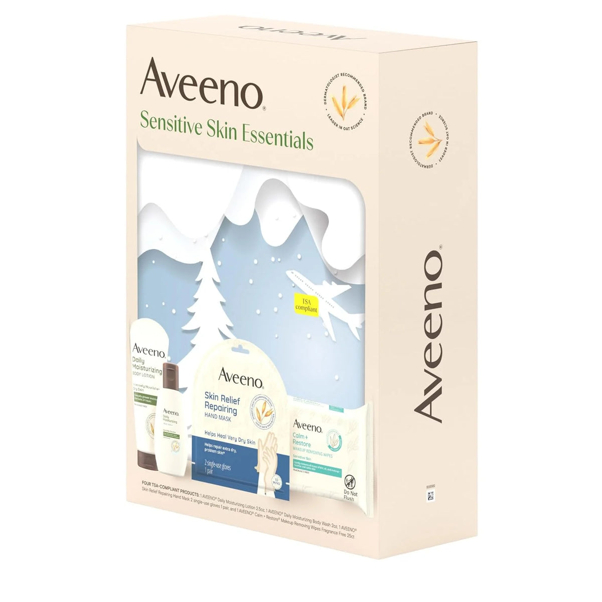 Aveeno Sensitive Skin Essentials Gift Set, 4 Items