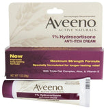 Aveeno Anti-Itch Cream, 1% Hydrocortisone, Maximum Strength, 1 Ounce (Pack of 6)