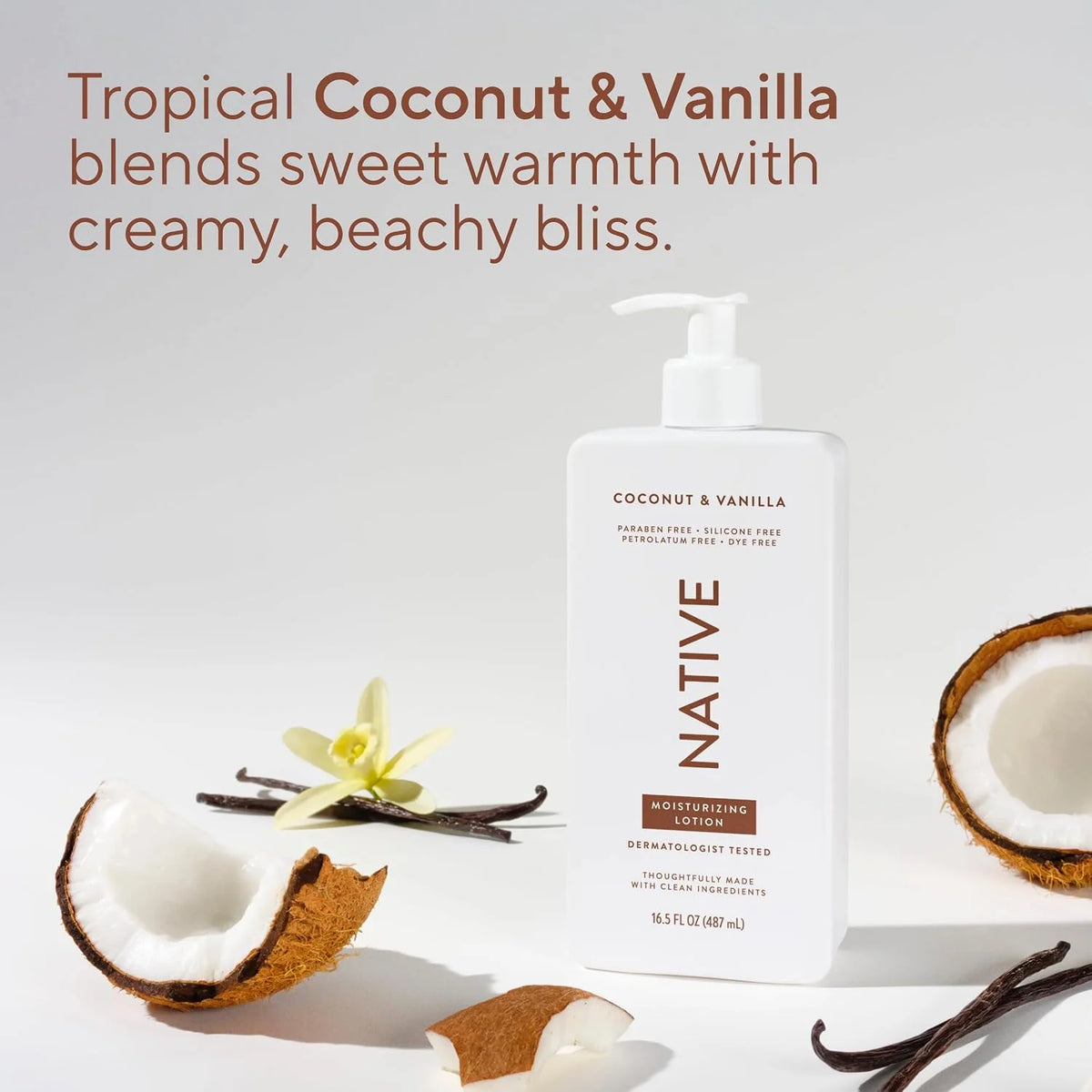 Native Body Lotion Contains Naturally Derived Plant-Based Moisturizers for Women and Men | Restores Dry Skin, Sea Salt & Cedar, 16.5 fl oz