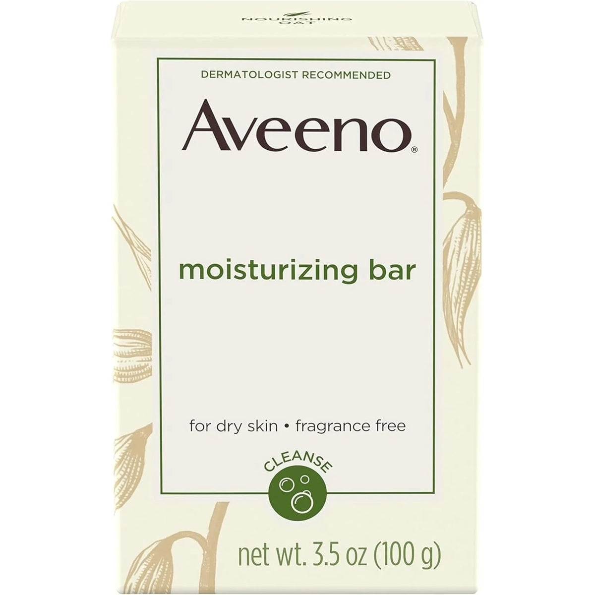 Aveeno Active Naturals Moisturizing Bar 3.50 ounce (Pack of 6)