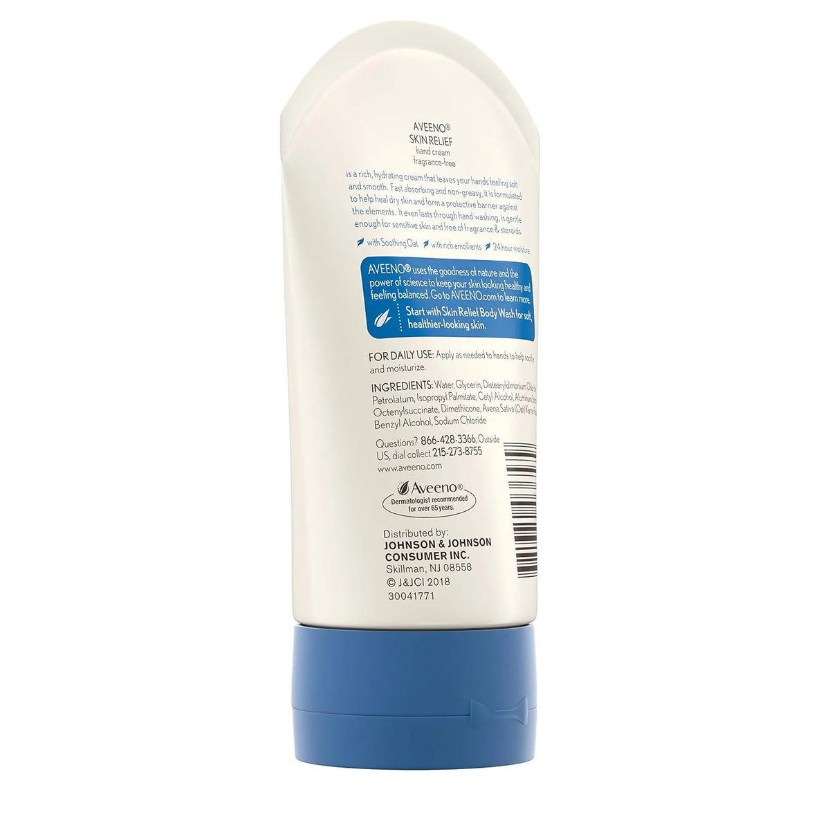 Aveeno Active Naturals Skin Relief Hand Cream, 3.5-Ounce Tubes (Pack of 3)