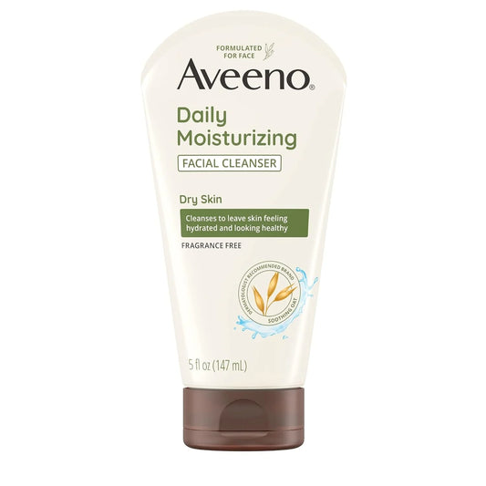 Aveeno Daily Moisturizing Face Cleanser, Fragrance-Free, 5 fl oz